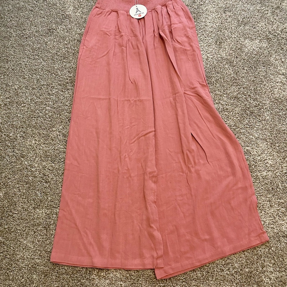 Elegant Pink Super Wide Leg Pants